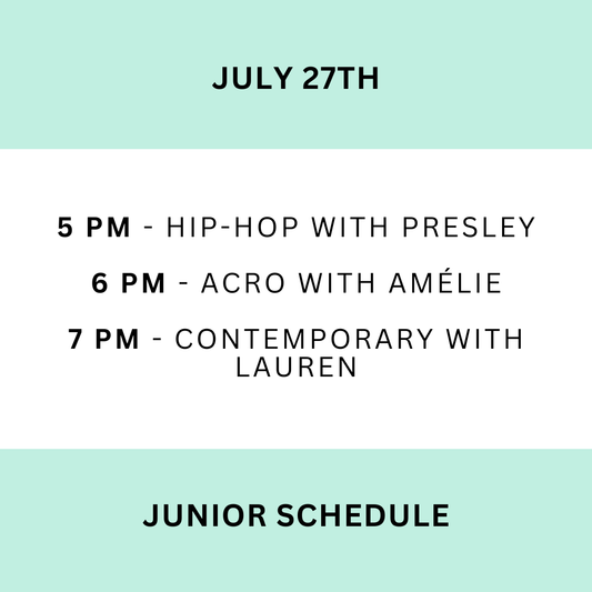 July 27th - Junior Class Bundle