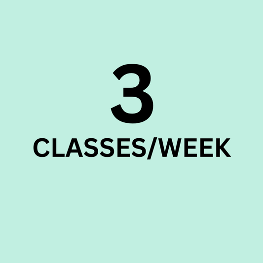 3 Classes/Week - Fall Session